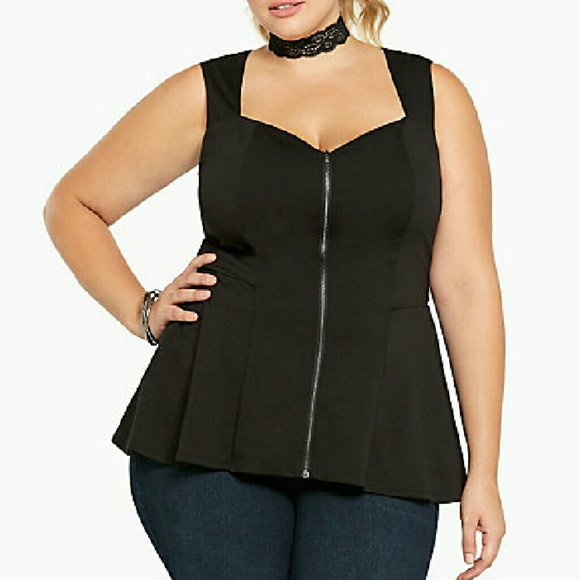 Torrid peplum top