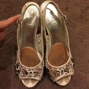 Bakers brand Sling Back Platform Heals