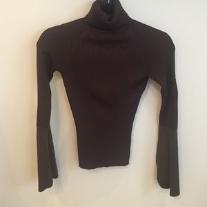 Bebe brown turtleneck sweater