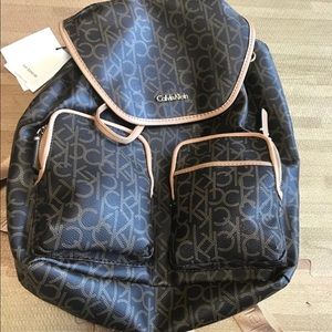 Calvin Klein backpack monogram CK NWT