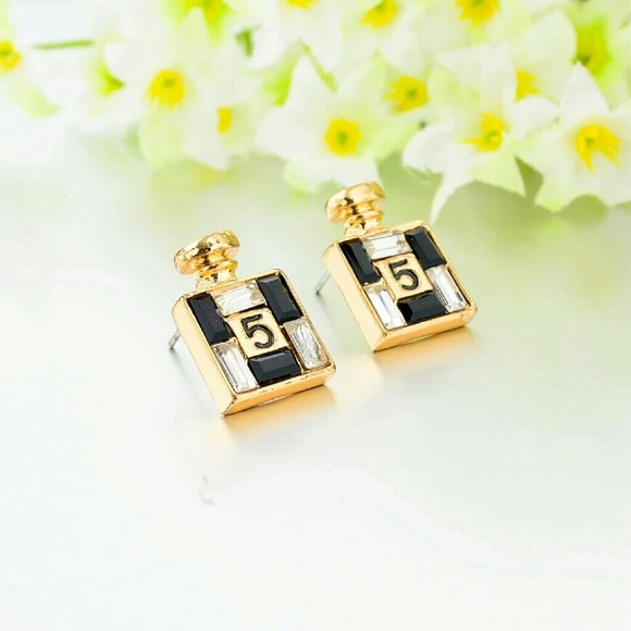 ***PRICE DROPPED*** No.5 Perfume Bottle Earrings