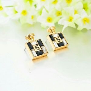 ***PRICE DROPPED*** No.5 Perfume Bottle Earrings
