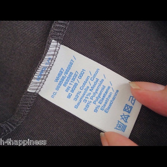 Boden Lana dress. 10P, gray with black waistband - Picture 3 of 4