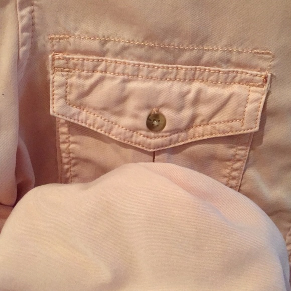 Aeo Peach Button Down - image 2