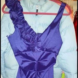 Purple cocktail dress