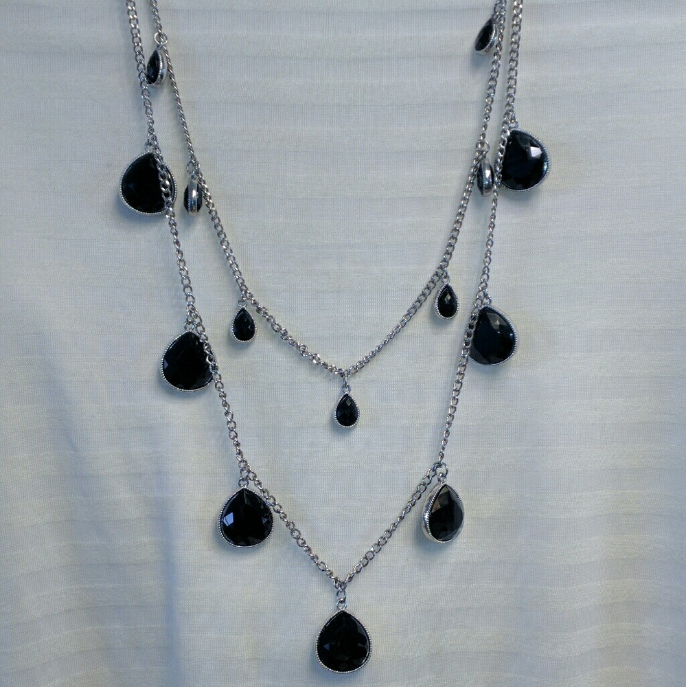 Banana Republic cascading necklace and earrings