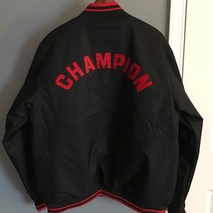 Champion Varsity Jacket Black / Red