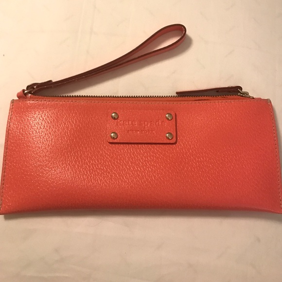 Kate spade coral wristlet