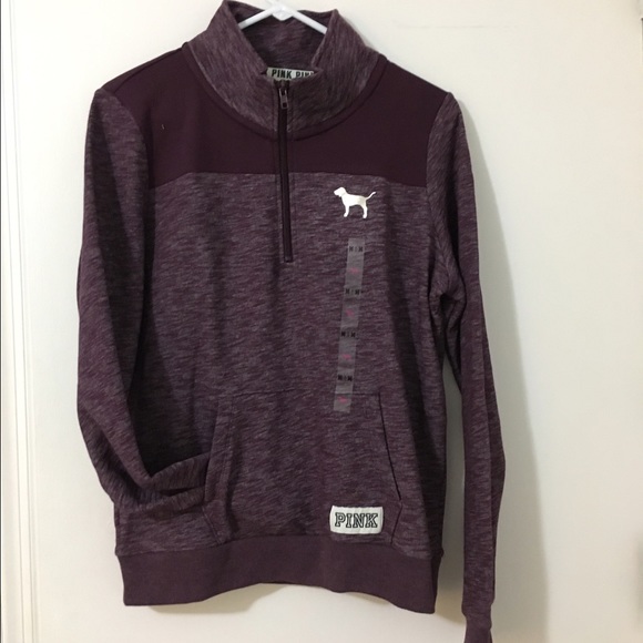 NWT pink Victoria secret half zip