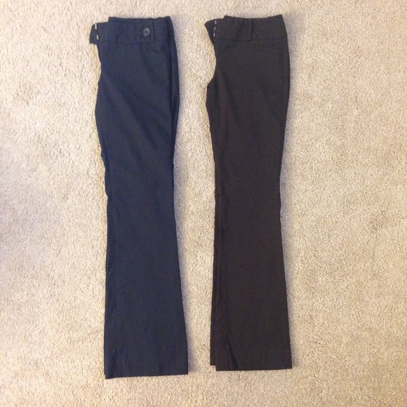 SOLD - 2 pairs The Limited s4 pants - navy & brown