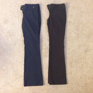 SOLD - 2 pairs The Limited s4 pants - navy & brown