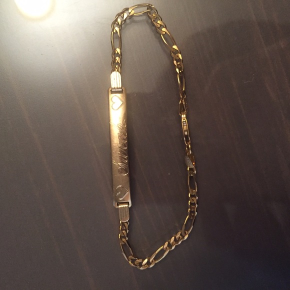 14k gold ID bracelet
