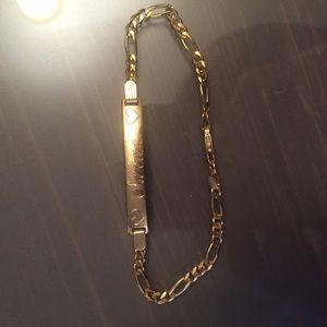 14k gold ID bracelet