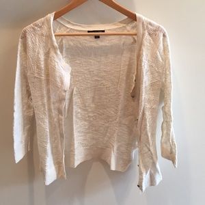 AEO cream cardigan
