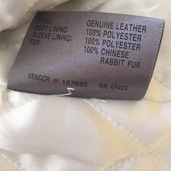 Sold! Wilsons leather jacket with real fur - Picture 4 of 4