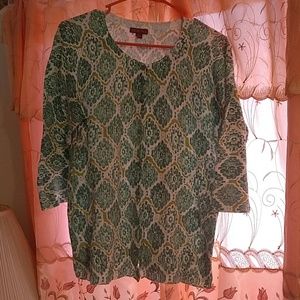 Merona 3/4 sleeve lightweight button up cardigan