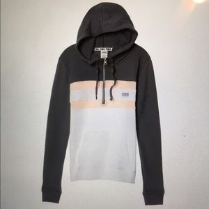 NWT pink Victoria secret quarter zip hoodie
