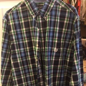 Men's Large long sleeve Chaps Polo shirt.