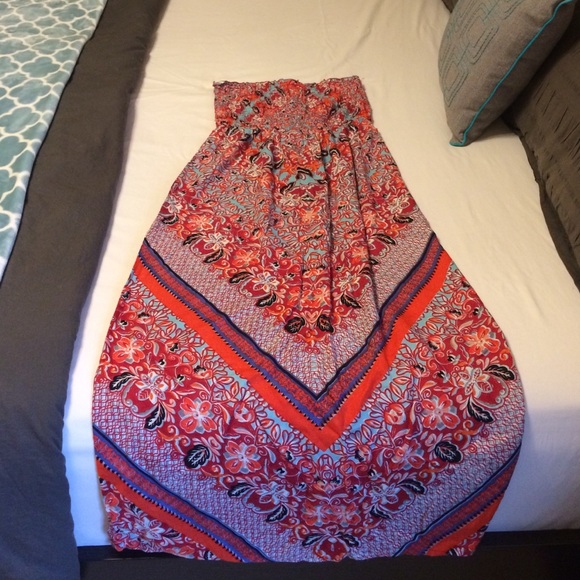 Strapless long dress