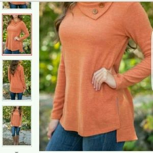 2 long sleeve tunic t's. NWT. Large.