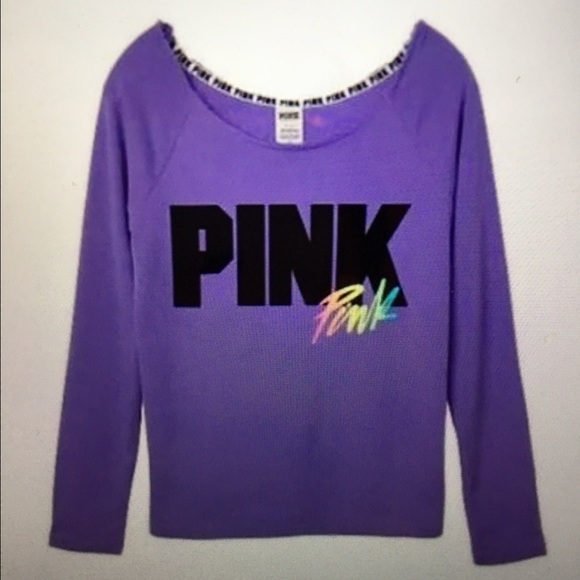 NWT pink Victoria secret slouchy crew