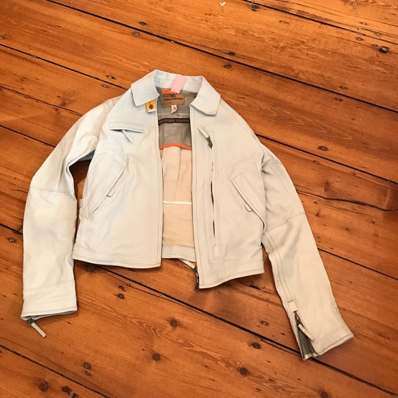 parajumpers leather jacket size small