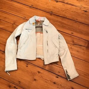 parajumpers leather jacket size small