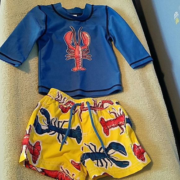 Swim shirt with swim trunks - Picture 1 of 1