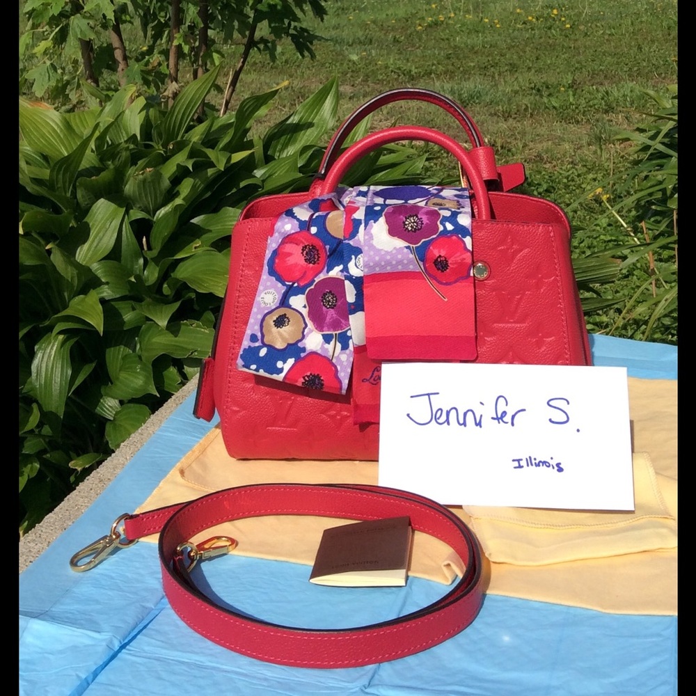 SOLD!!!Louis Vuitton Montaigne BB and bandeau