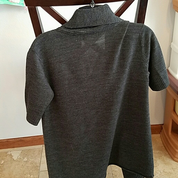 Dark grey drape cardigan. The Limited size small. - Picture 3 of 3