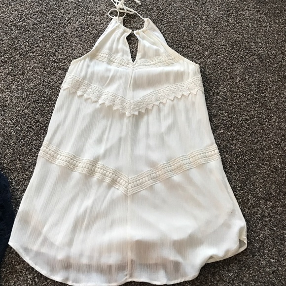 Cram high neck halter dress