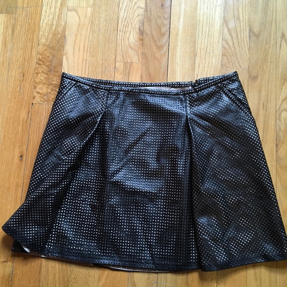 Rachel Rachel Roy Black Perforated Mini Skirt - Picture 4 of 4