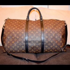 Authentic LV Bandouliere 55 Keepall Duffle