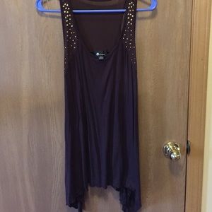 Beautiful brown with gold accent tunic top