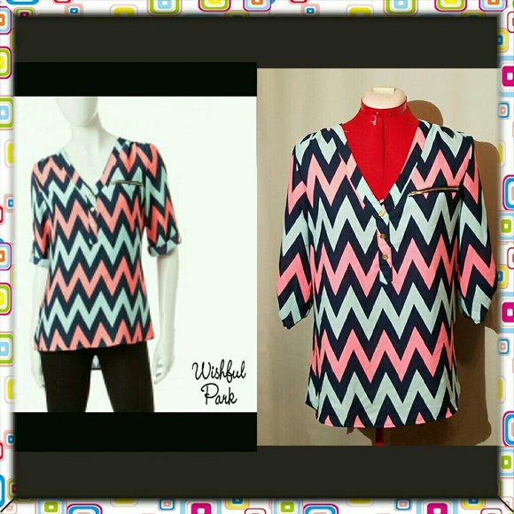 Wishful Park long sleeve top.  Size L