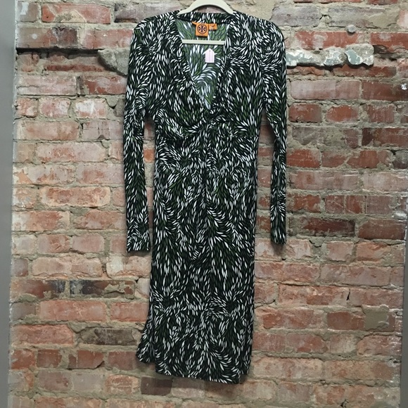 Tory Burch Green Multi Color Dress