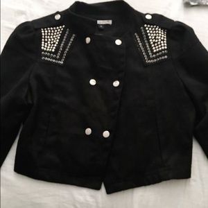 Velvet fashionable stud jacket