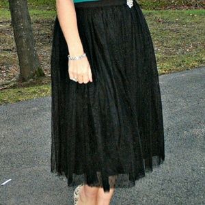 garnet hill Skirts - Black Tulle Skirt garnet hill Skirts - Black Tulle Skirt