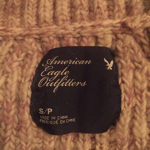 American Eagle sweater jacket lavender, blush