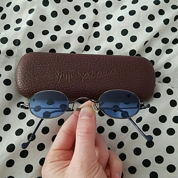 Blue round yuji yazawa sunglasses brand new