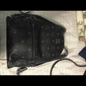 Black MCM small backpack