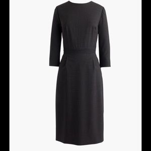 J. Crew bracelet sleeve dress Italian wool NWT!