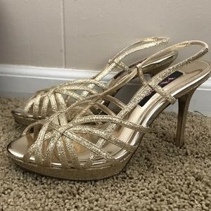 Nina gold shoes