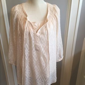 Sheer Maternity Top w Cami