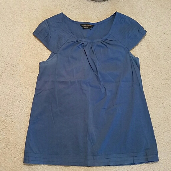 BCBG Maxazria Blue Capital Sleeve Top