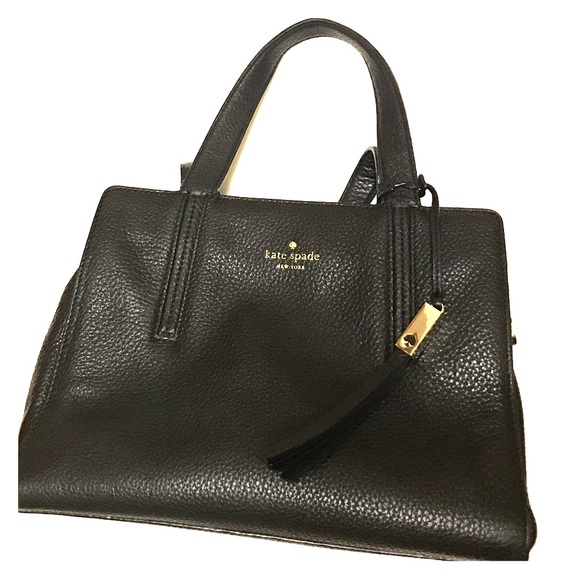 kate spade Handbags - Kate Spade ♠️ Black Leather Satchel Handbag