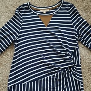 Skies are Blue Tops - Navy and White Stripe Top Skies are Blue Tops - Navy and White Stripe Top