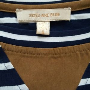 Skies are Blue Tops - Navy and White Stripe Top Skies are Blue Tops - Navy and White Stripe Top
