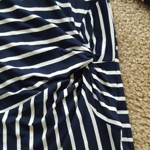 Skies are Blue Tops - Navy and White Stripe Top Skies are Blue Tops - Navy and White Stripe Top