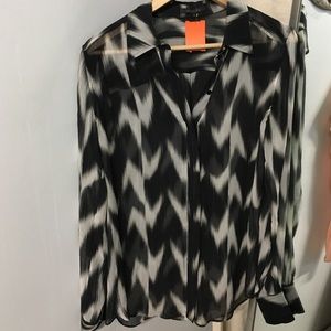 Rachel Zoe Black and White Blouse